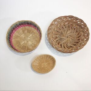Set of 3 Wicker Baskets‎